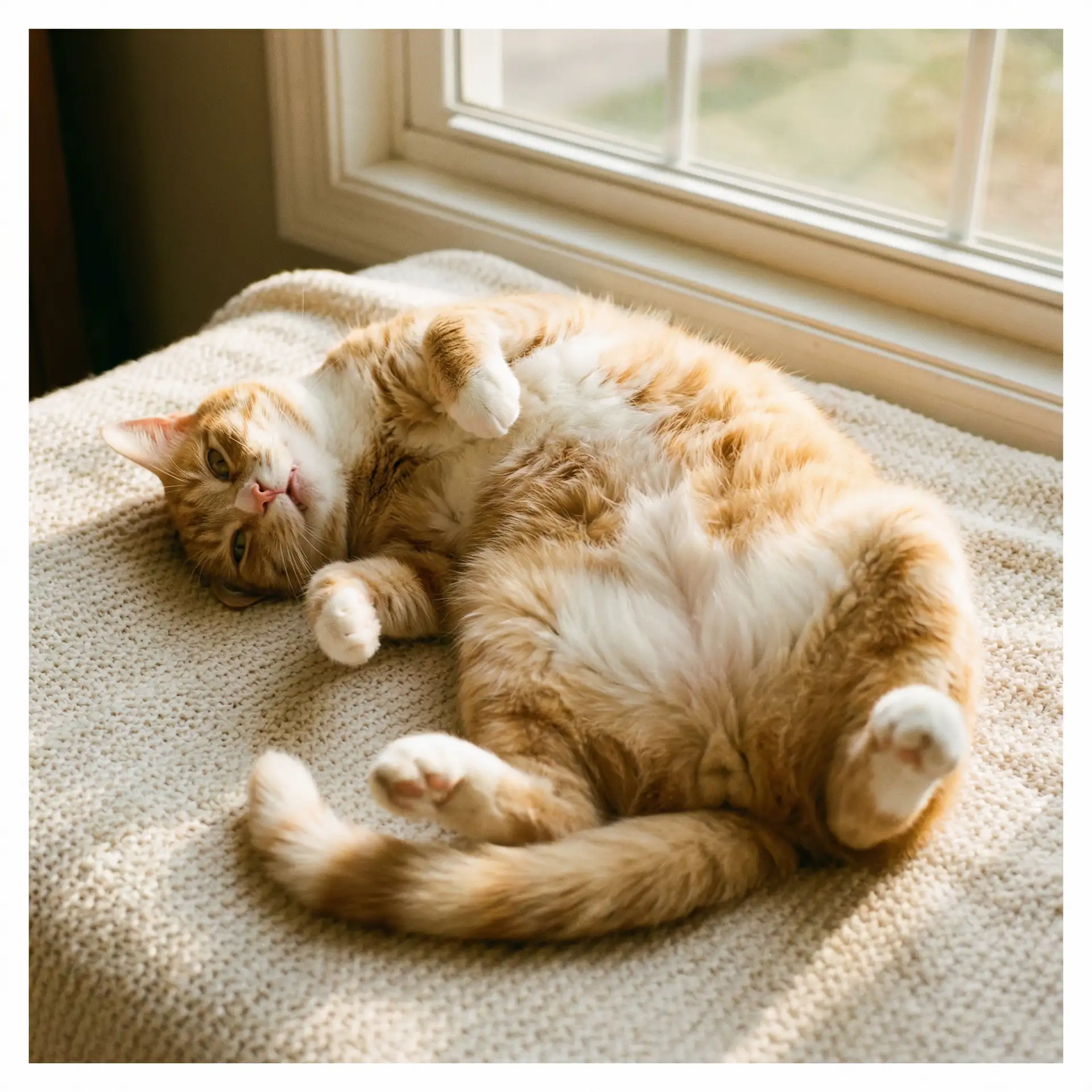 猫咪仰躺露出肚皮 - 乐天玛特对账系统